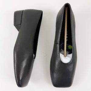 Aerosoles Nannie Dress Heels Womens 7M Black Soft Nappa Leather NEW